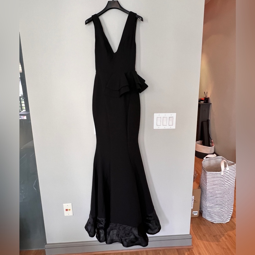 Black peplum Cocktail dress